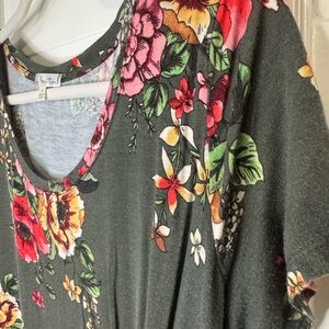 Nine Britton Floral Green Blouse